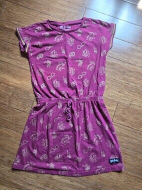 Harry Potter Wizarding World Gold Print Skater Dress Girls 11-12